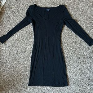 Black American eagle mini dress